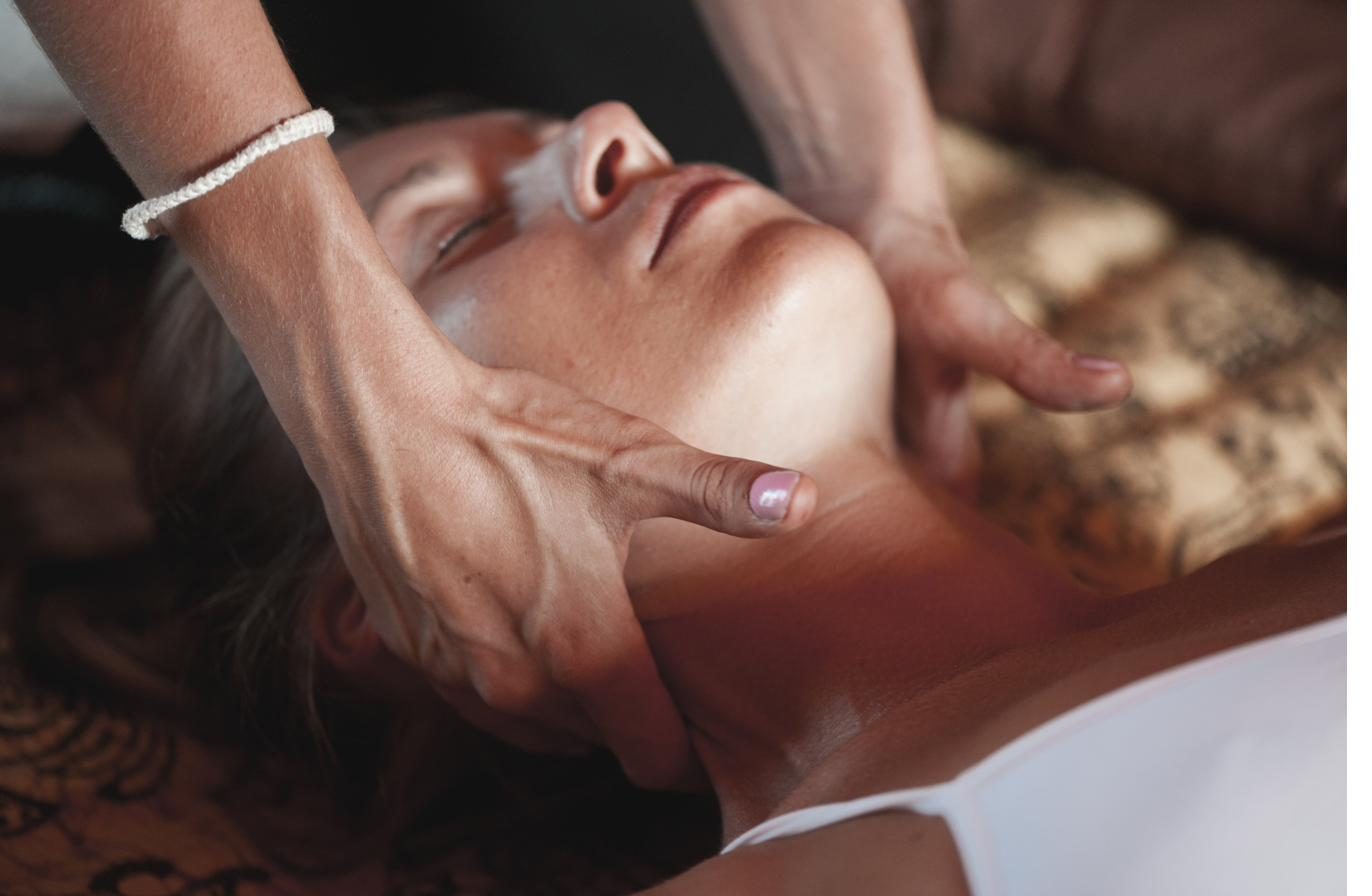 Buccal facial massage at Lemon & Honey Day Spa in Orange County