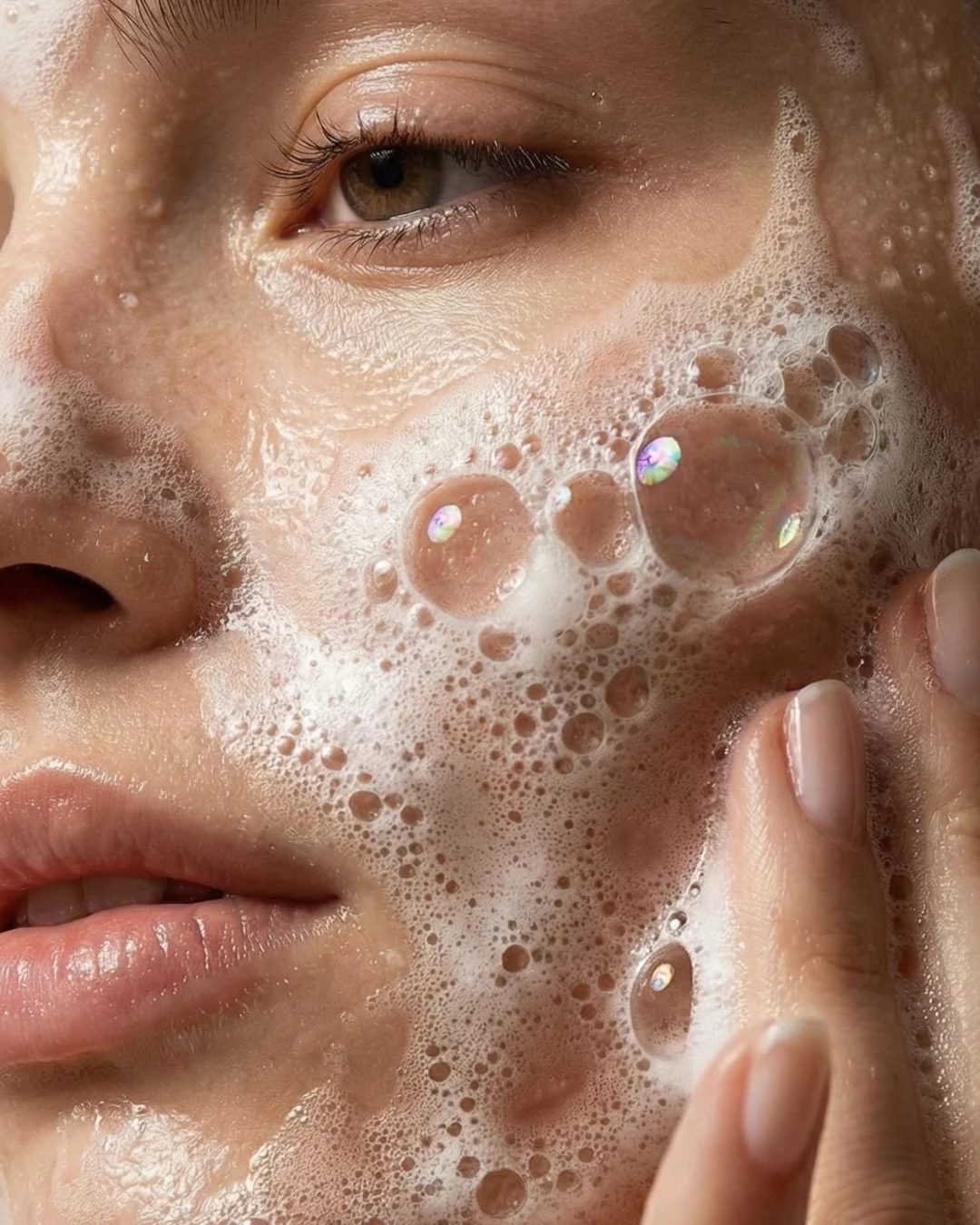 Deep-cleansing enzyme facial clearing congestion at Lemon & Honey Day Spa in Orange County