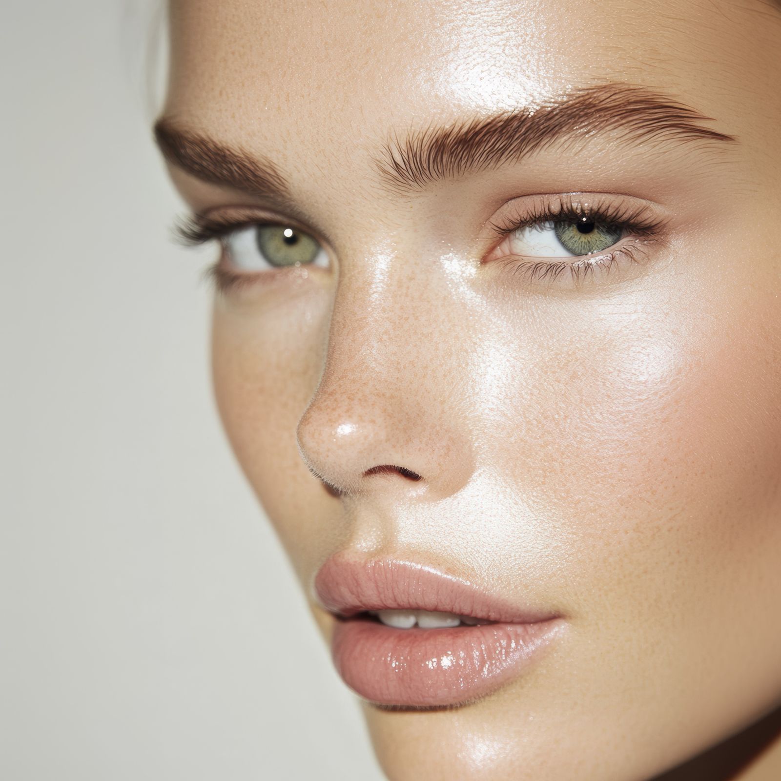 Smooth, dewy skin close-up, custom facials at Lemon & Honey Day Spa, City of Orange, CA